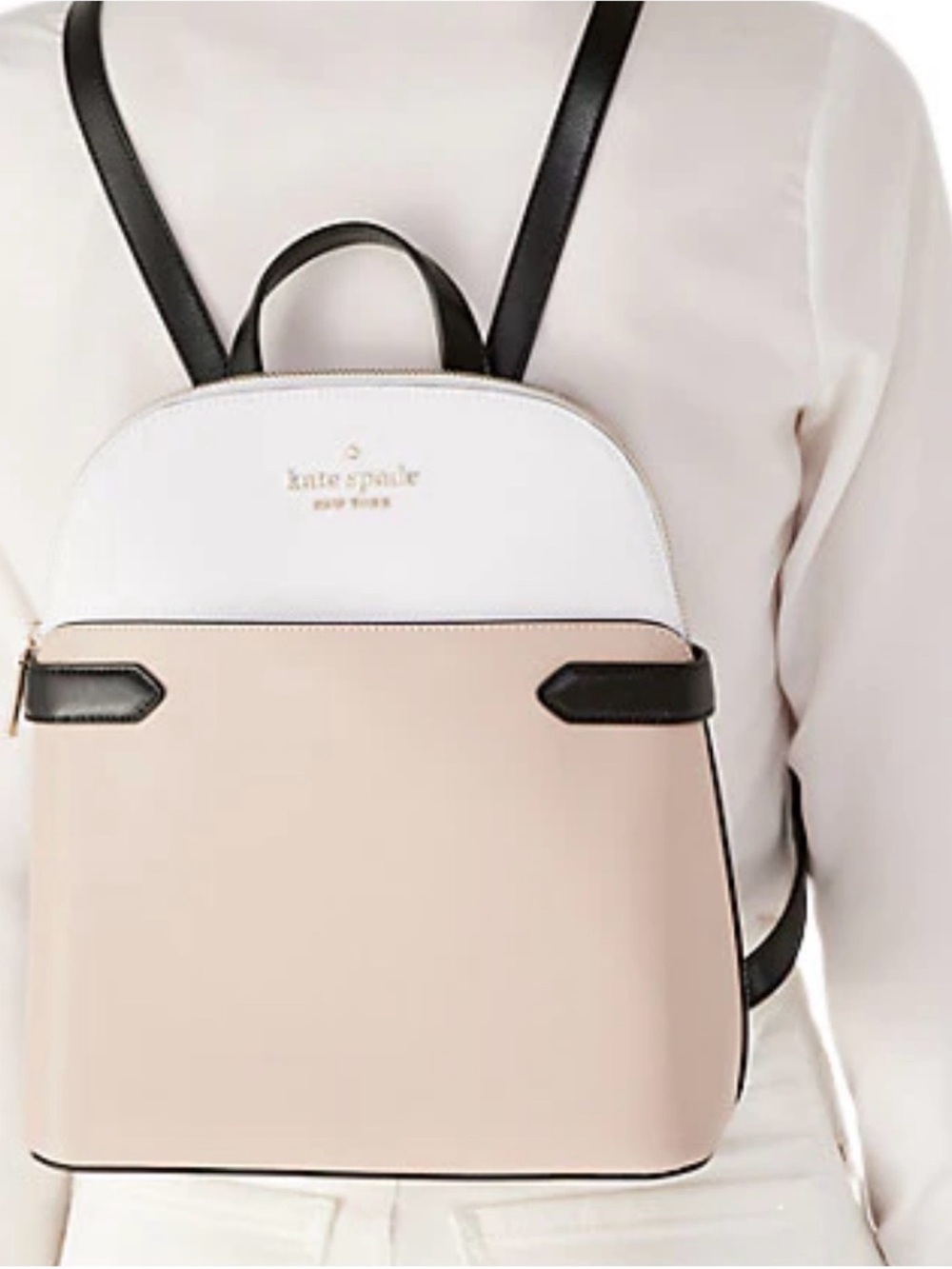 Kate Spade New York Saffiano Leather Colorblock Backpack